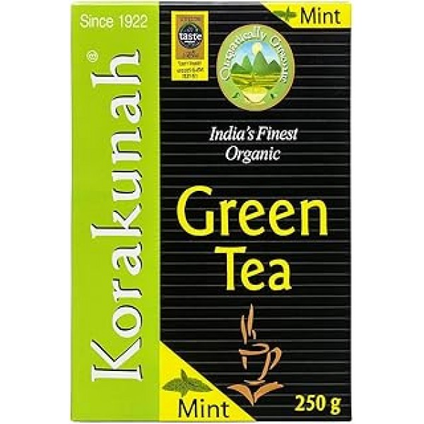 Korakundah Organic Green Tea Mint Flavour – Premium Organic Nilgiri Mint Green Tea