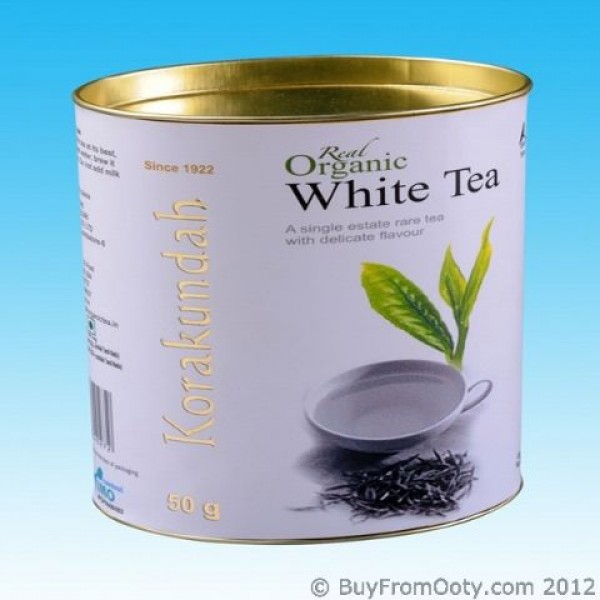 Korakundah Organic White Tea in Canister Pack - 100 grams
